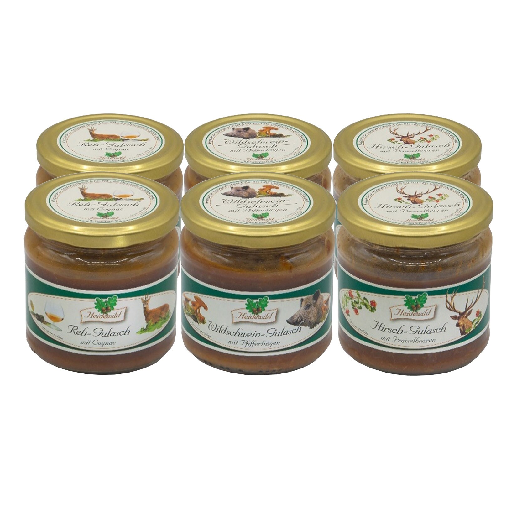Heidewild Gulasch 300 g verschiedene Sorten, 6er Pack - Bild 1