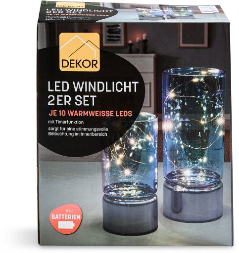 LED Windlicht 2er Set (Variante1) - Bild 1