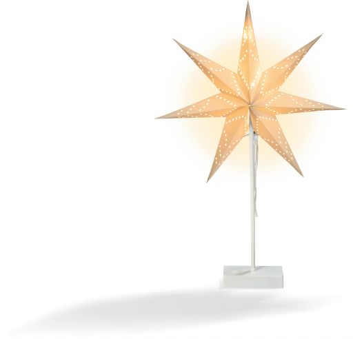 LED Papierstern stehend (weiss) - Bild 1