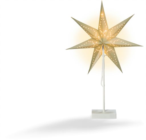 LED Papierstern stehend (gold) - Bild 1