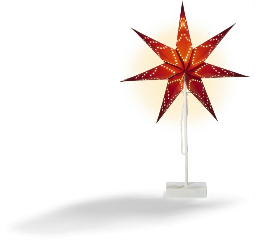 LED Papierstern stehend (berry) - Bild 1
