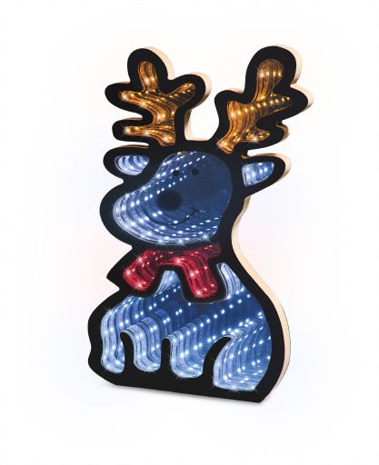 LED Spiegelfigur gro&szlig; (Rentier) - Bild 1