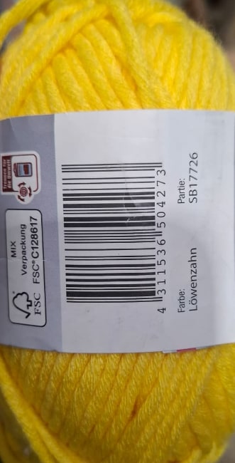 Dekor M&uuml;tzenstrickgarn 50 gr. -versch. Ausf&uuml;hrungen - L&ouml;wenzahn - Bild 1