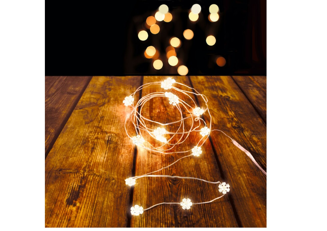 Dekor Lichterdraht 20er/15er -flake - Bild 1