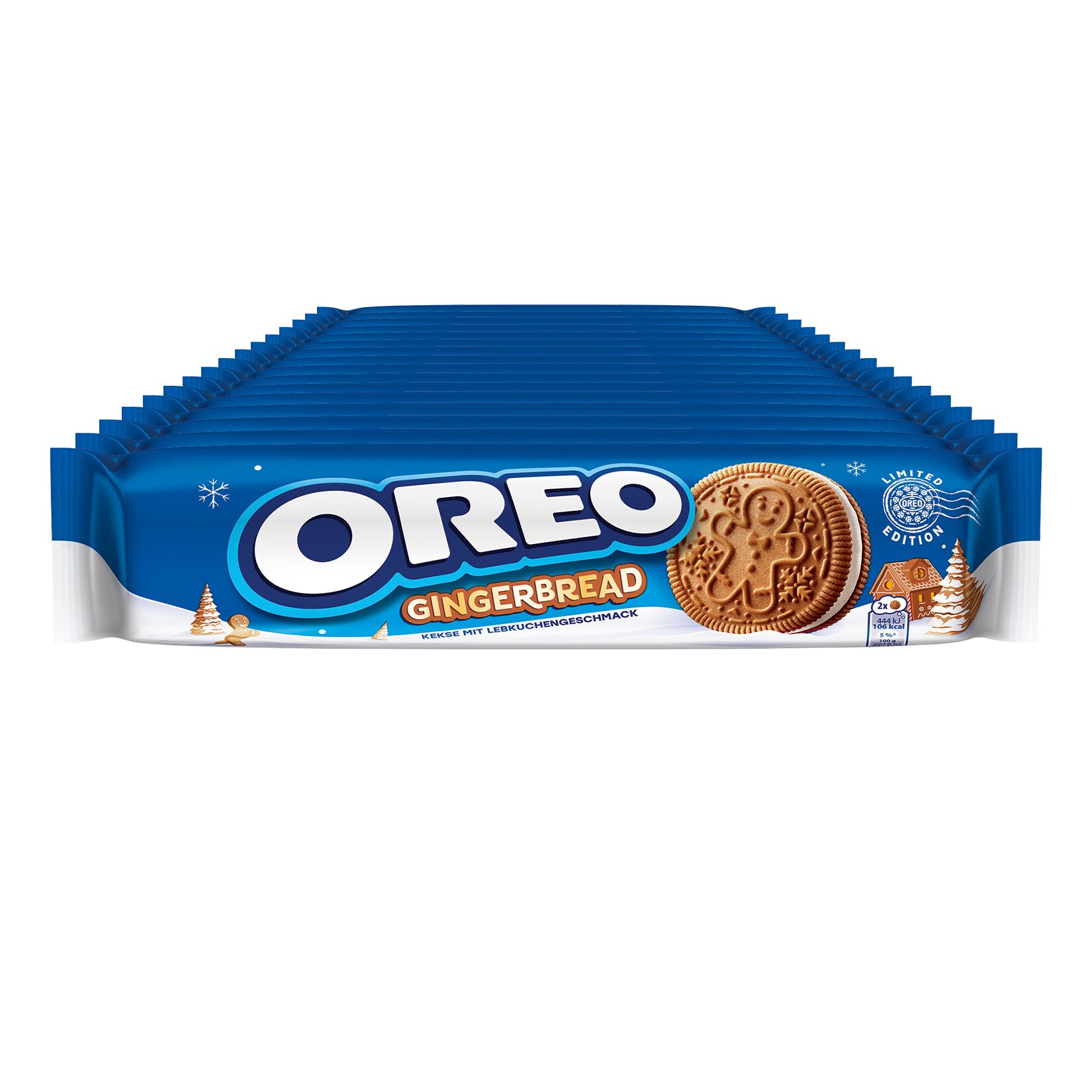Oreo Gingerbread 154g, 16er Pack - Bild 1