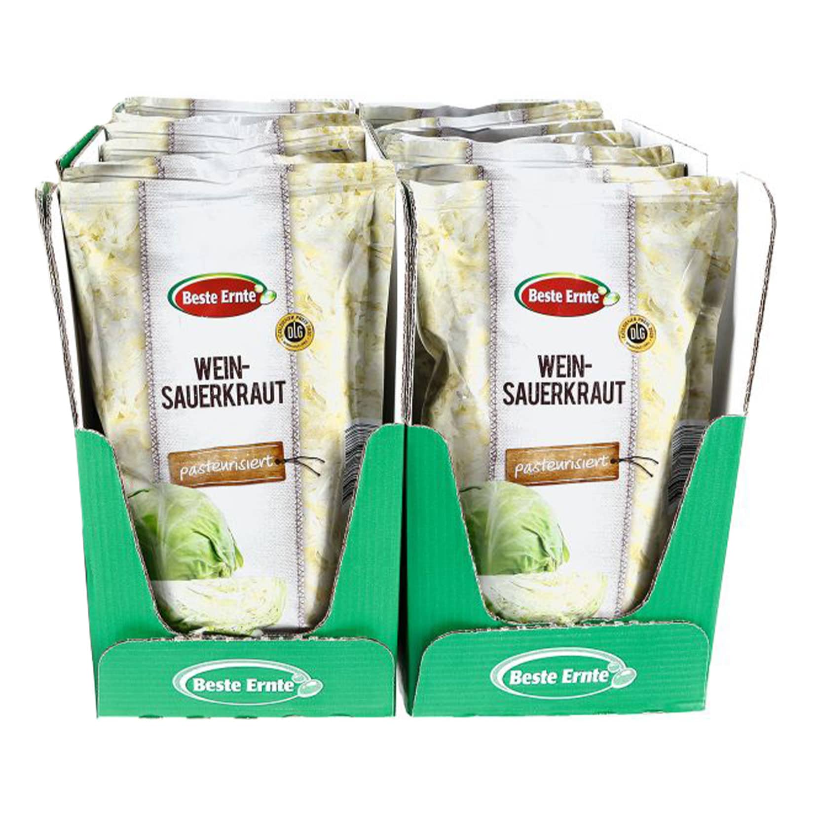 Beste Ernte Weinsauerkraut 500 g, 20er Pack - Bild 1