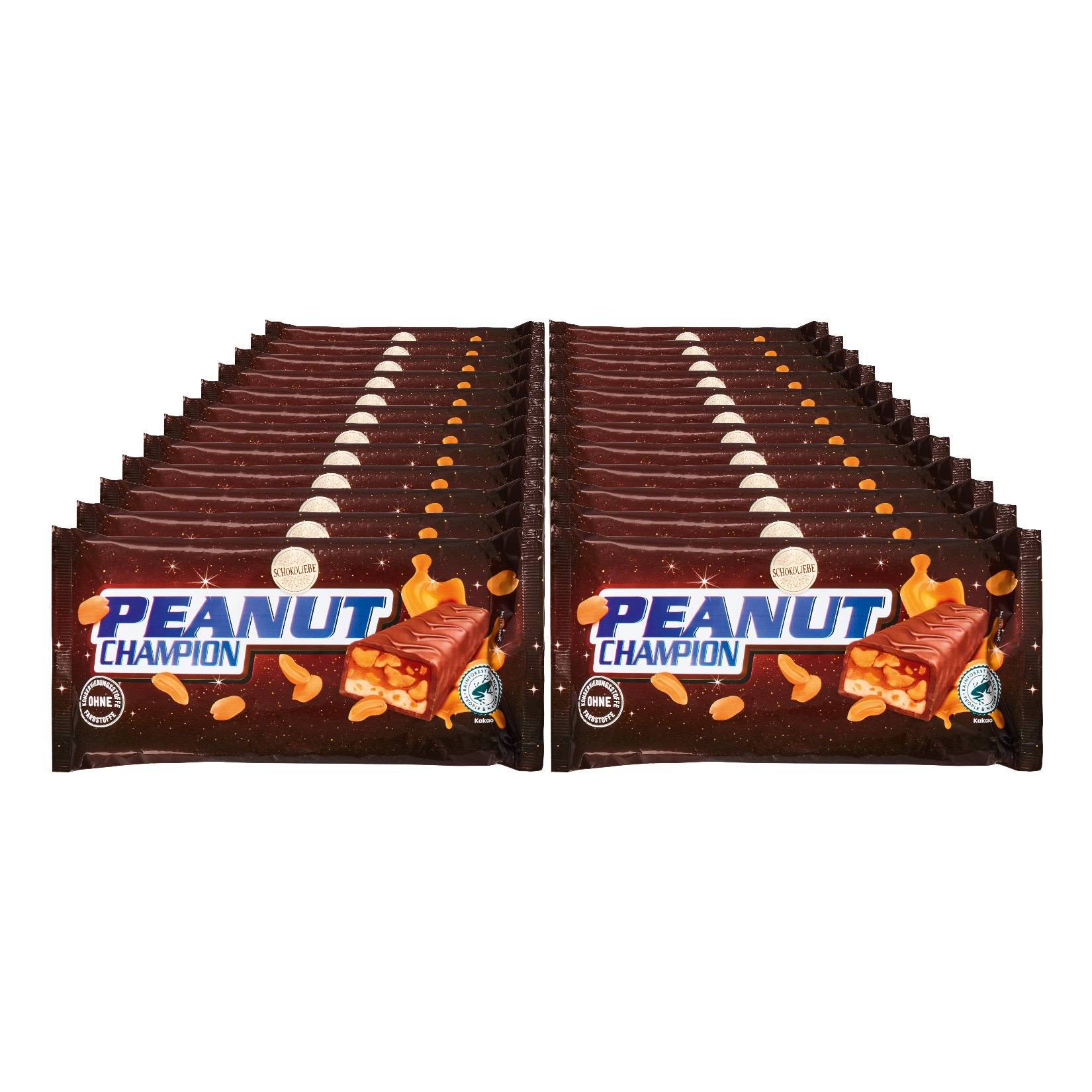 Schokoliebe Peanut Champion 300 g, 24er Pack - Bild 1