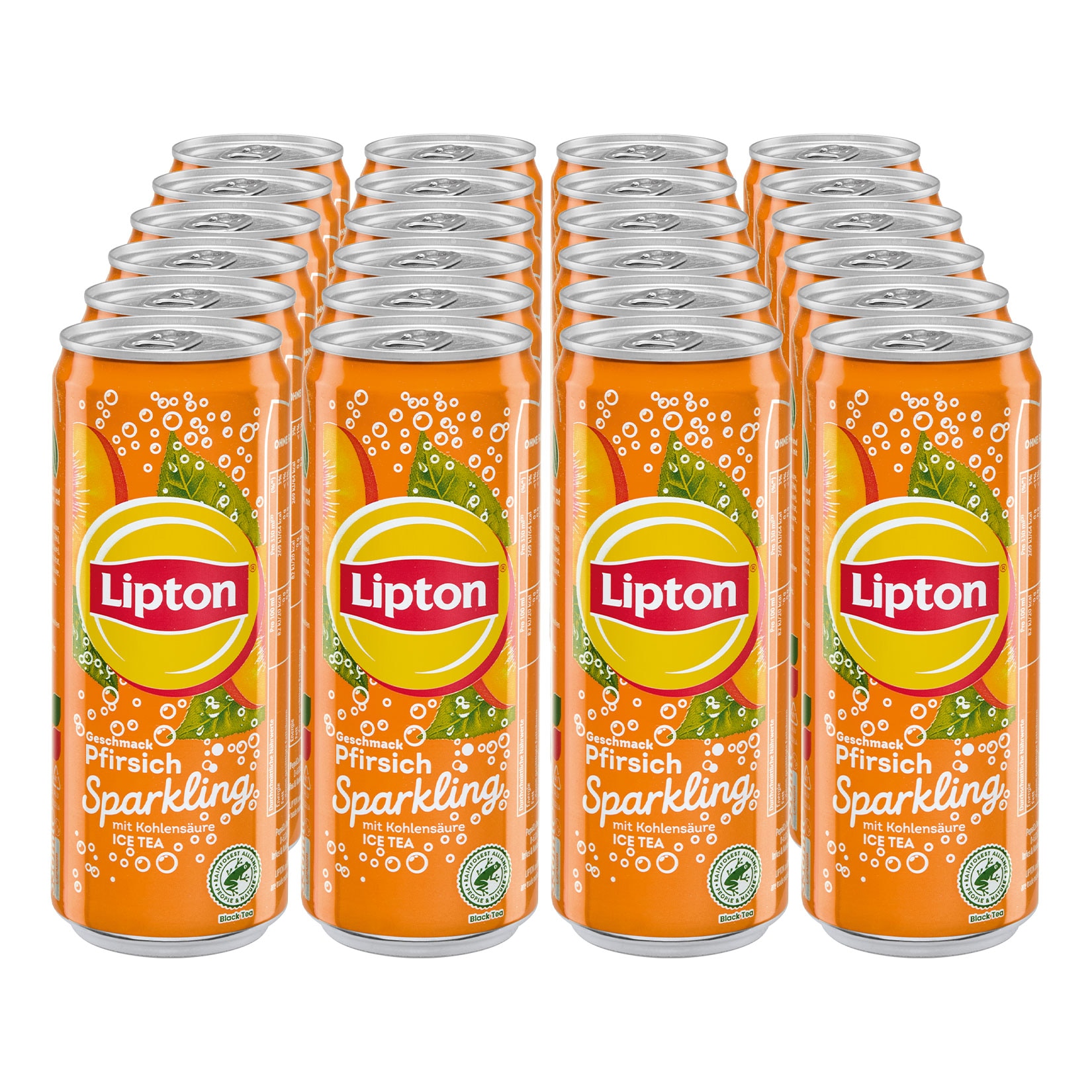 Lipton Sparkling IceTea Pfirsisch 0,33 Liter Dose, 24er Pack - Bild 1