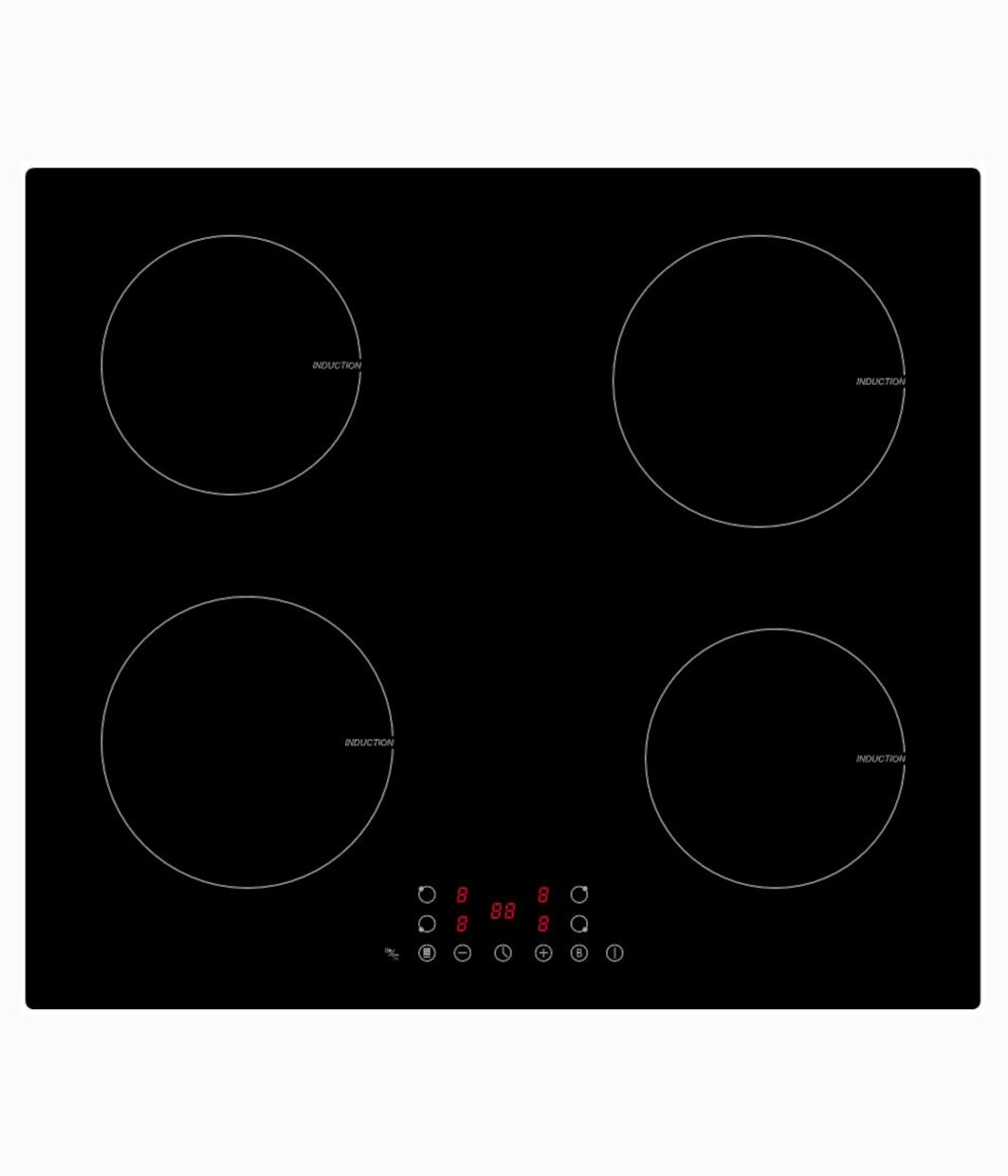 Induktionskochfeld IF4BG – 4 Zonen, Glaskeramik, Touch Control, Warmhaltefunktion und Kindersicherung | 04030608234640