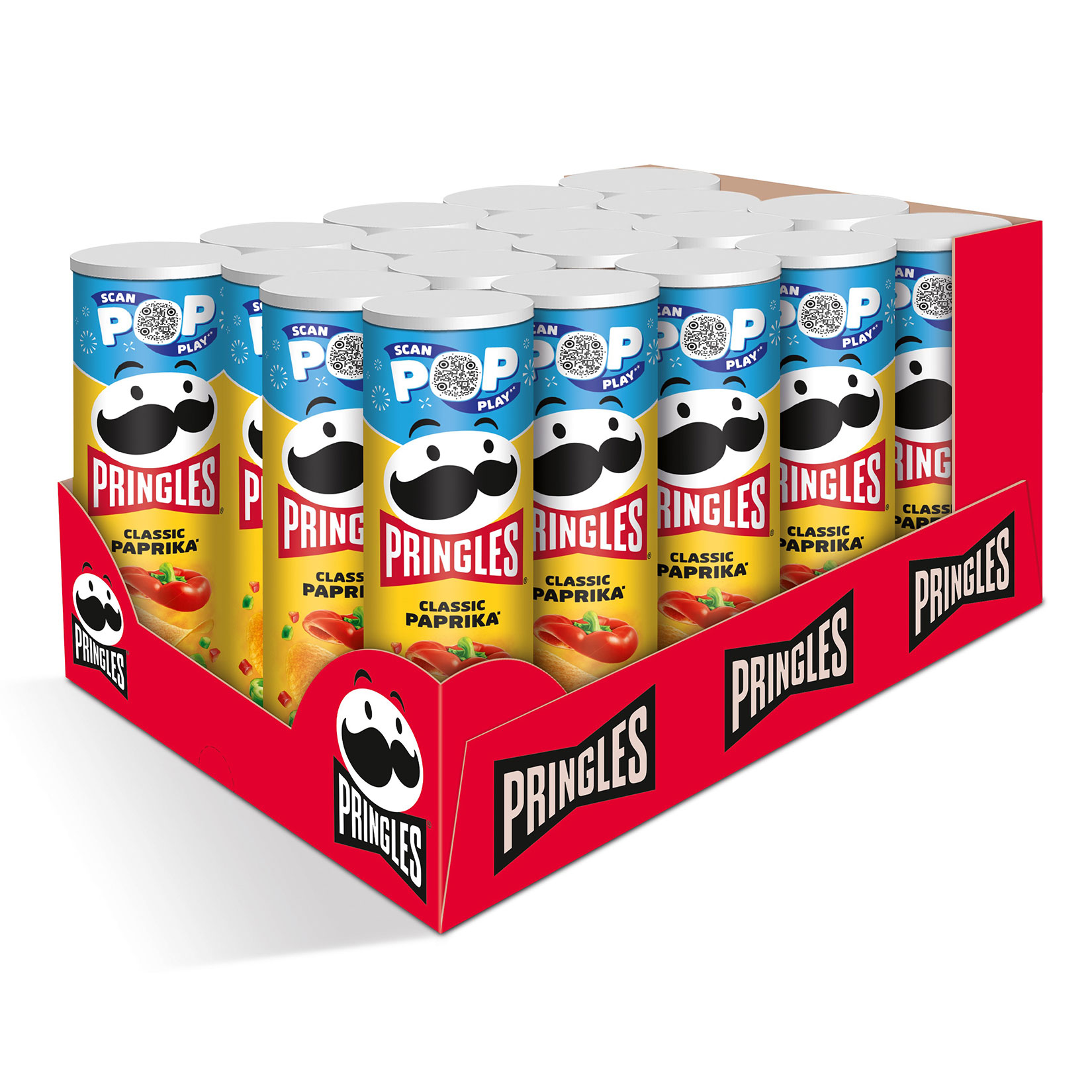 Pringles Classic Paprika 165g, 19er Pack - Bild 1