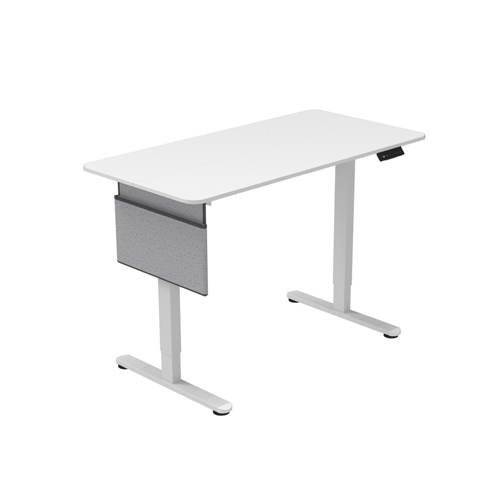 Home Deluxe H&ouml;henverstellbarer Schreibtisch ELMO Wei&szlig; 120 x 60 cm mit PC-Halterung - Bild 1