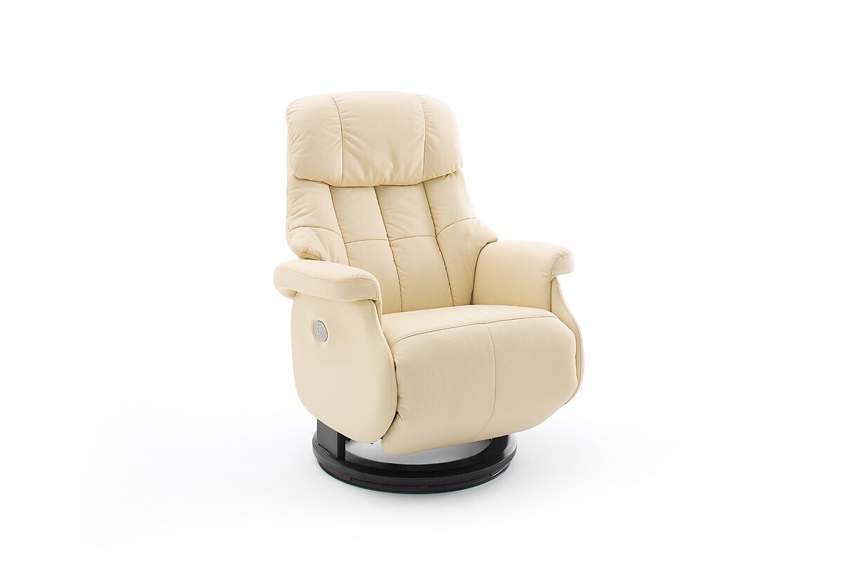 iNNoSeat by MCA + CALGARY COMFORT Relaxer Relaxsessel Fernsehsessel XL elektrisch – versch. Farben – Creme/Schwarz | 04027207104634