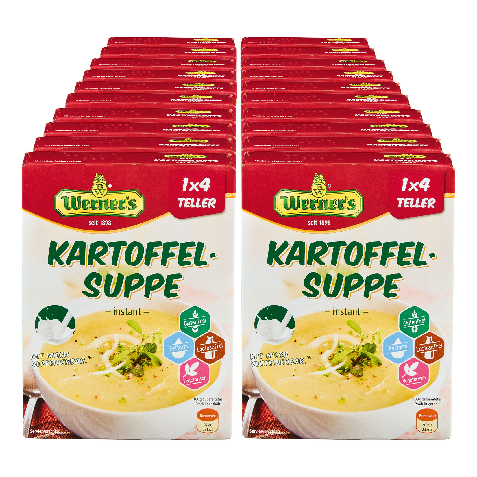Werner&acute;s s&auml;chsiche Kartoffelsuppe insg. 1 Liter, 20er Pack - Bild 1