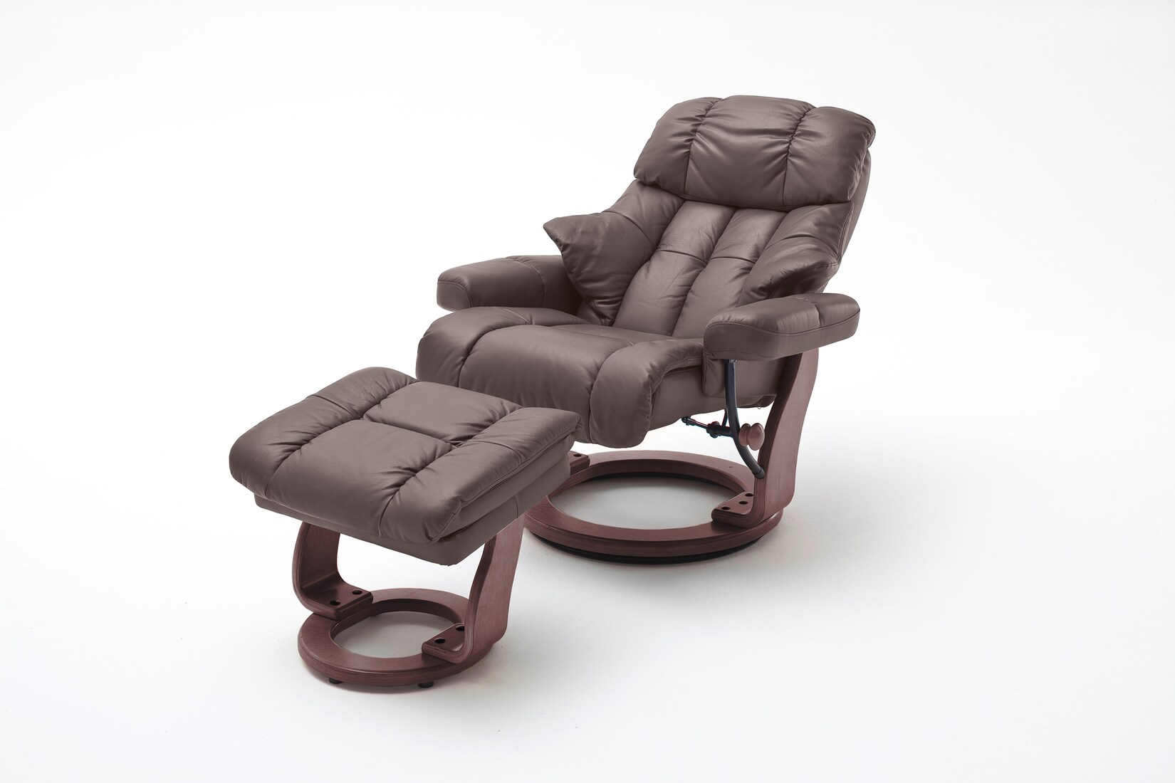 iNNoSeat by MCA + CALGARY XXL Relaxer 180 mit Hocker - versch. Ausführungen - braun walnuss