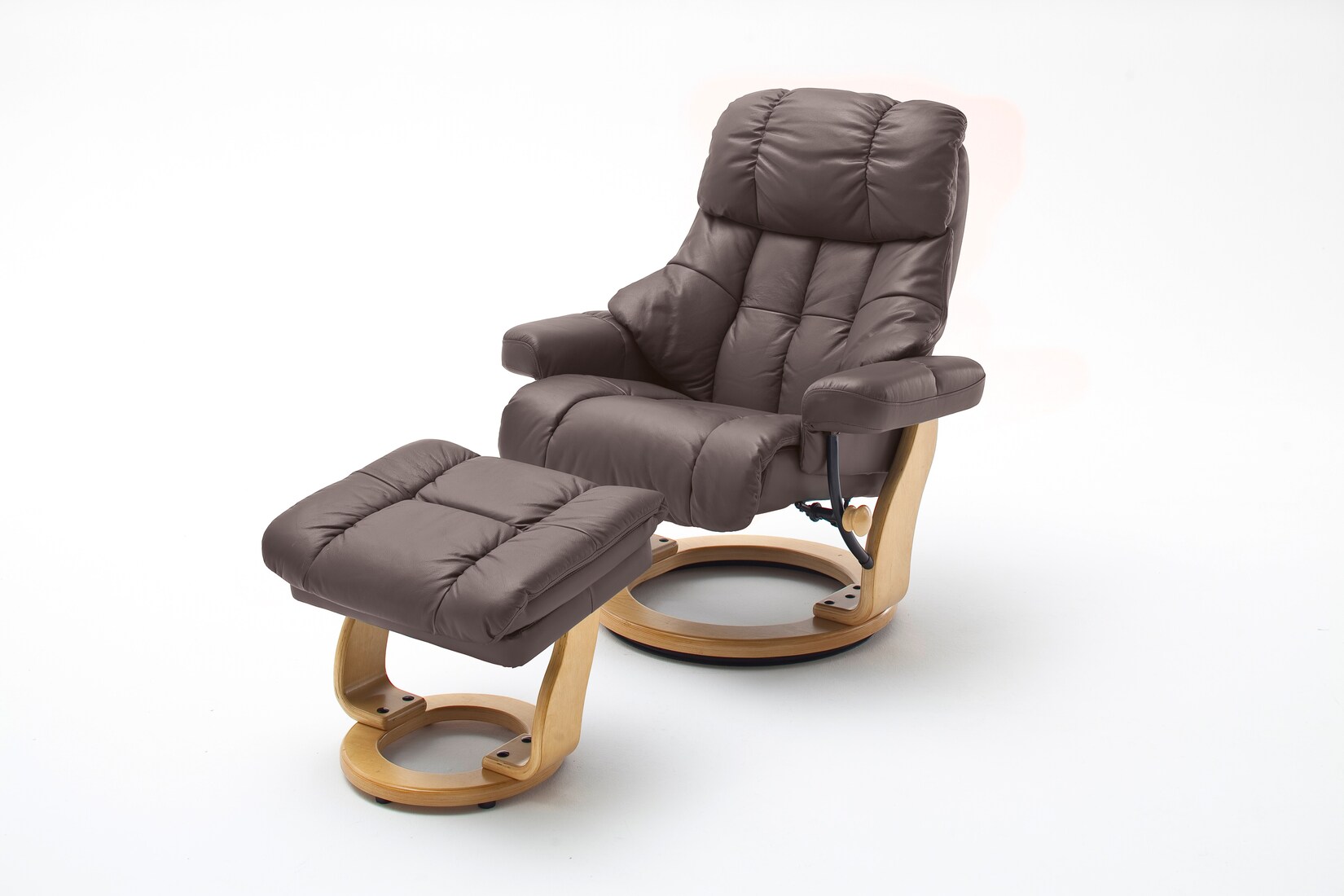 iNNoSeat by MCA + CALGARY XXL Relaxer 180 mit Hocker - versch. Ausführungen - braun natur