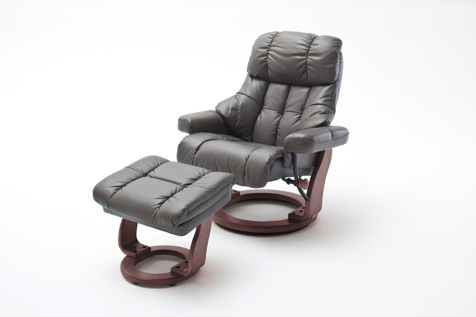 iNNoSeat by MCA + CALGARY XXL Relaxer 180 mit Hocker - versch. Ausführungen - schlamm walnuss