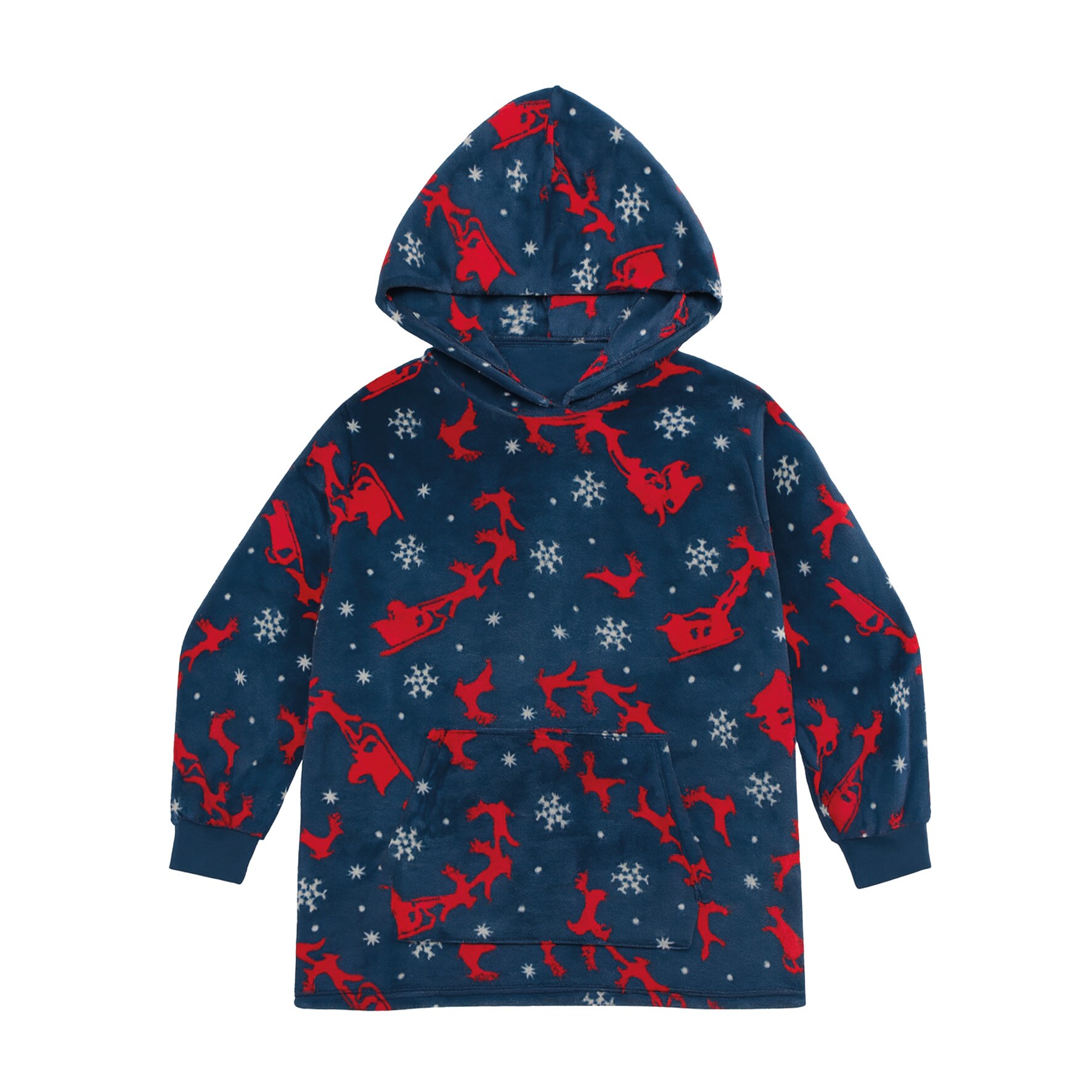 Damen Kuschelhoodie - blau  Gr. XL/XXL - Bild 1