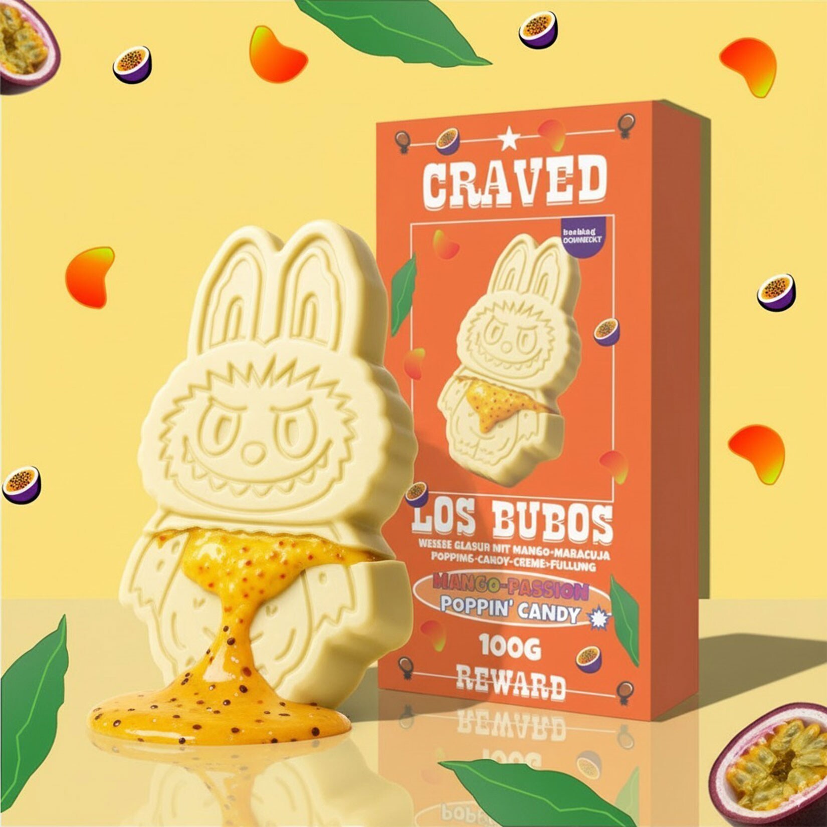 Los Bubos wei&szlig;e Schokolade mit Mango-Passionsfrucht 100 g - Bild 1