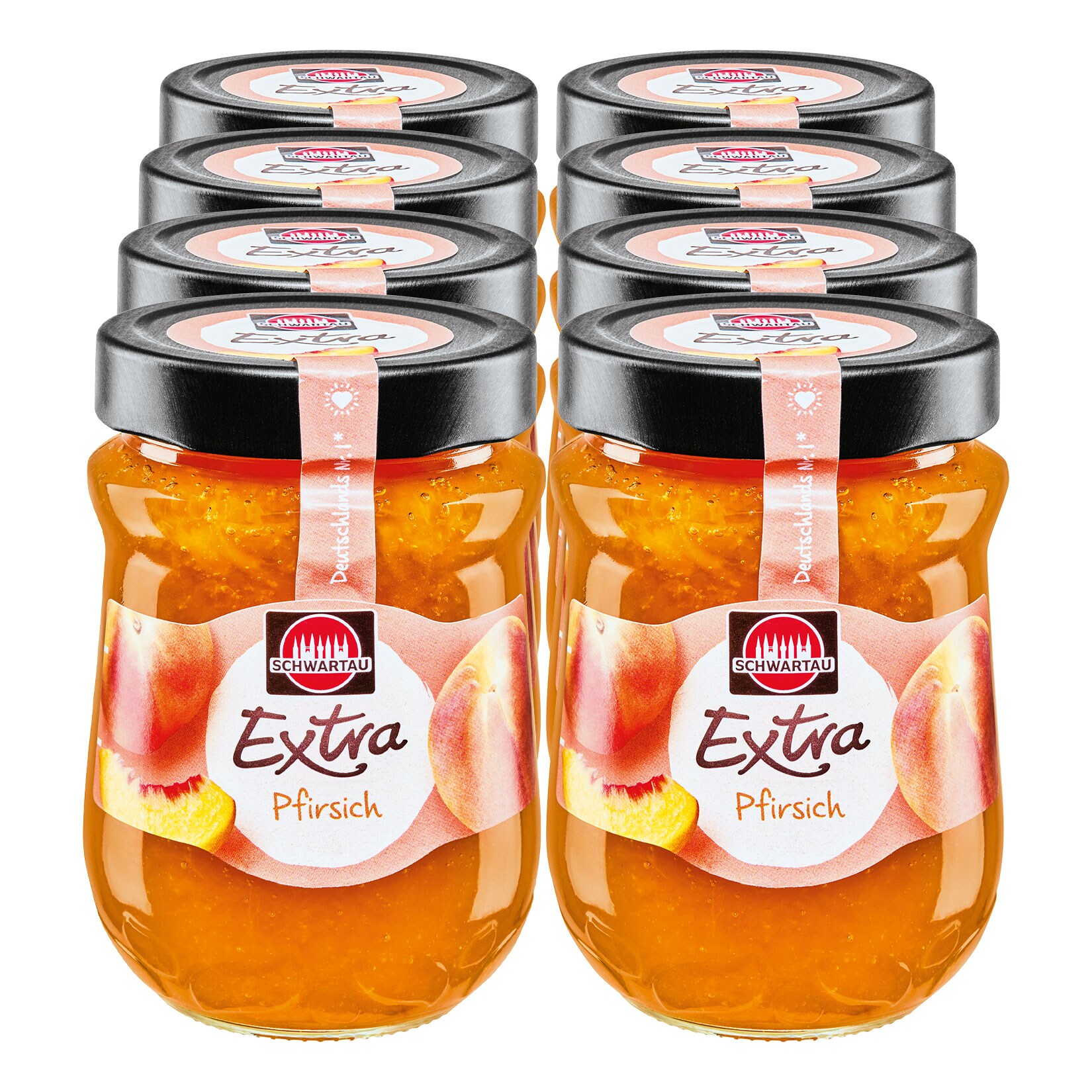 Schwartau Konfitüre Extra Pfirsich 340g | 04011800841201