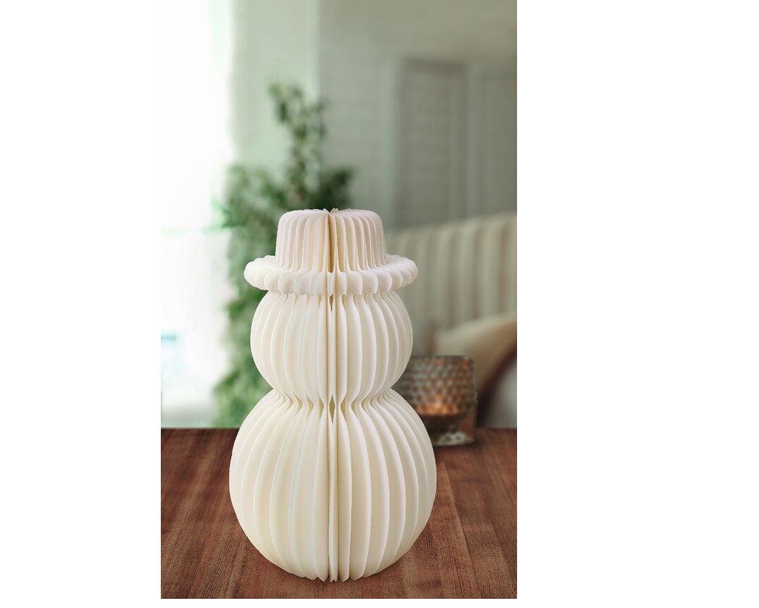 LED Papierformen-Schneemann - Bild 1