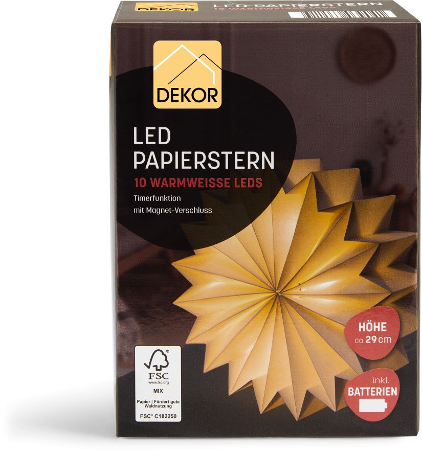 LED Papierformen- Stern - Bild 1