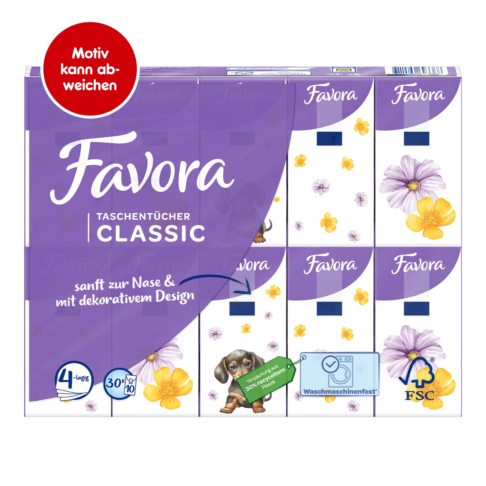 Favora Balsam Taschent&uuml;cher 4-lagig 10 St&uuml;ck - Bild 1