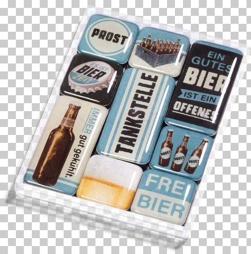 Magnet-Set Tankstelle Bier - Bild 1
