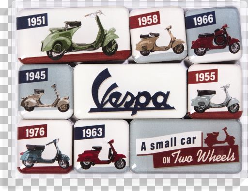 Magnet-Set Vespa - Model Chart - Bild 1