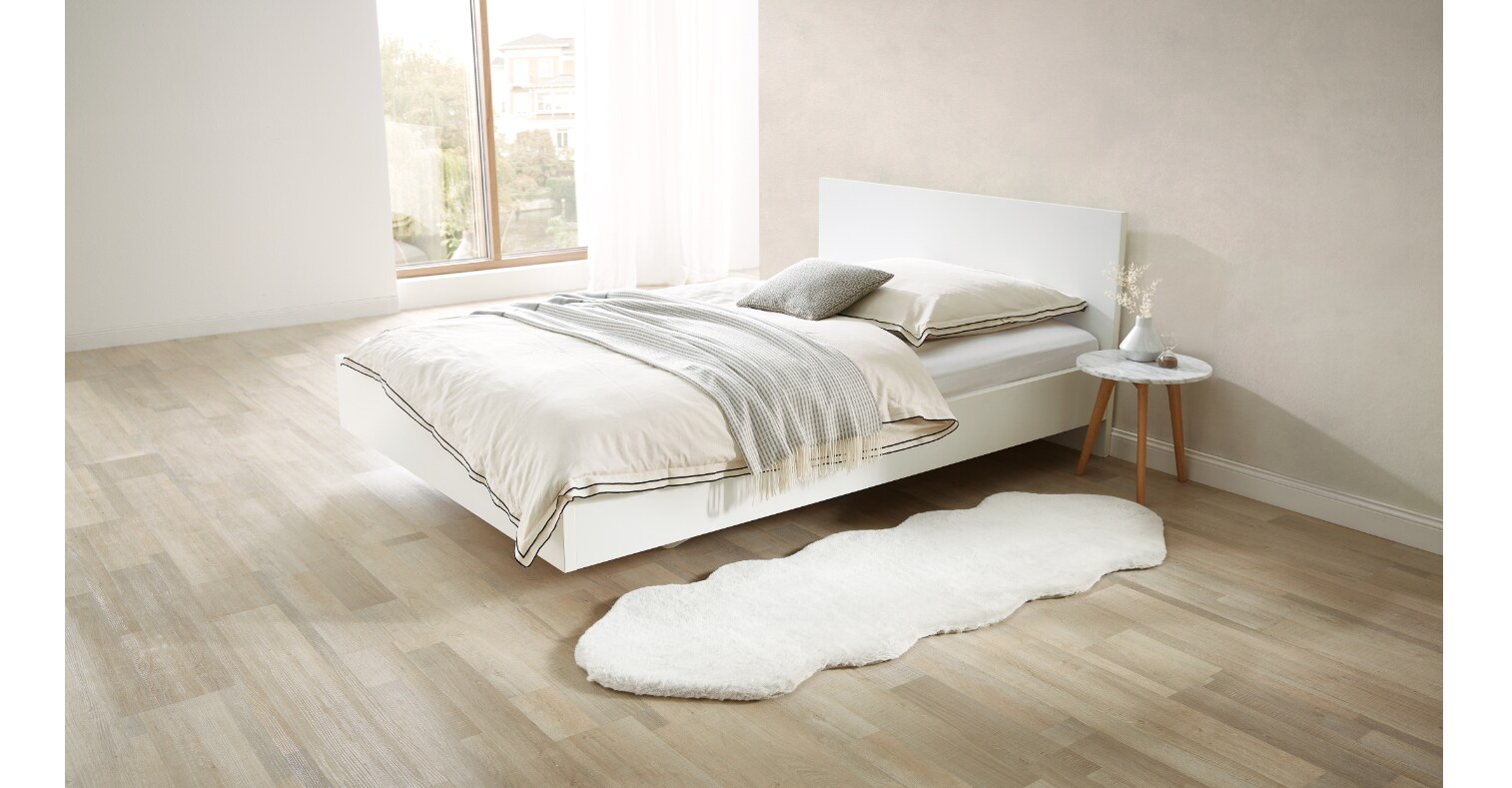 Dekor Teppich Felloptik XXL -versch. Ausf&uuml;hrungen - creme - Bild 1