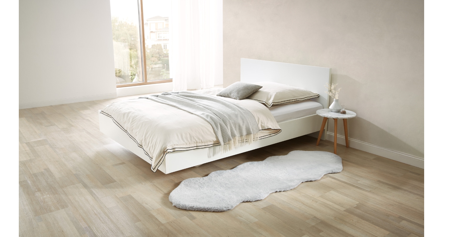 Dekor Teppich Felloptik XXL -versch. Ausf&uuml;hrungen - silber - Bild 1