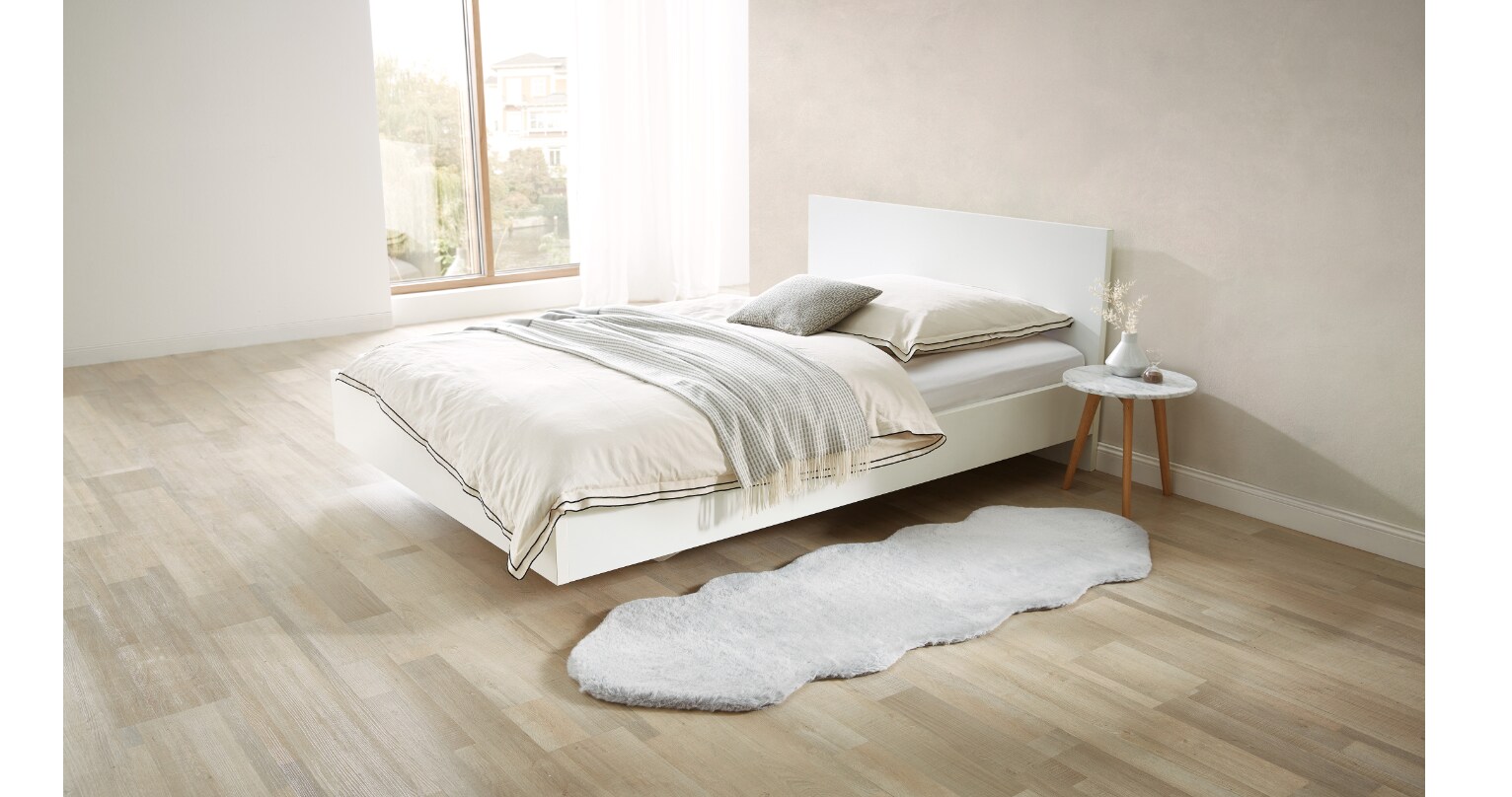 Dekor Teppich Felloptik XXL -versch. Ausführungen – silber | 04311536074455