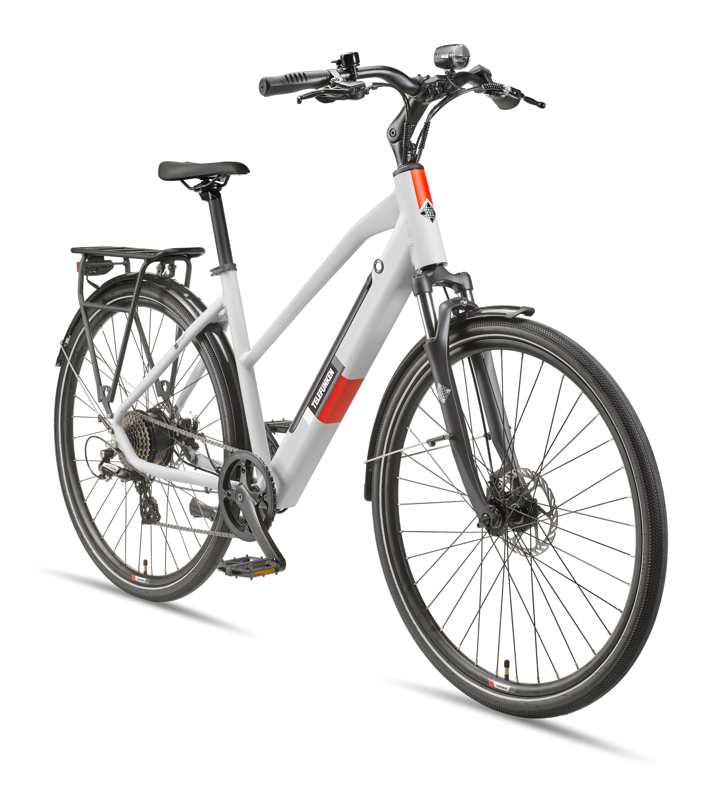 Telefunken Trekking E-Bike | Elektrofahrrad 28 Zoll | 8-Gang Kettenschaltung | Heckmotor 250W | 417,6Wh Akku | Pedelec XT490 Damen - Bild 1