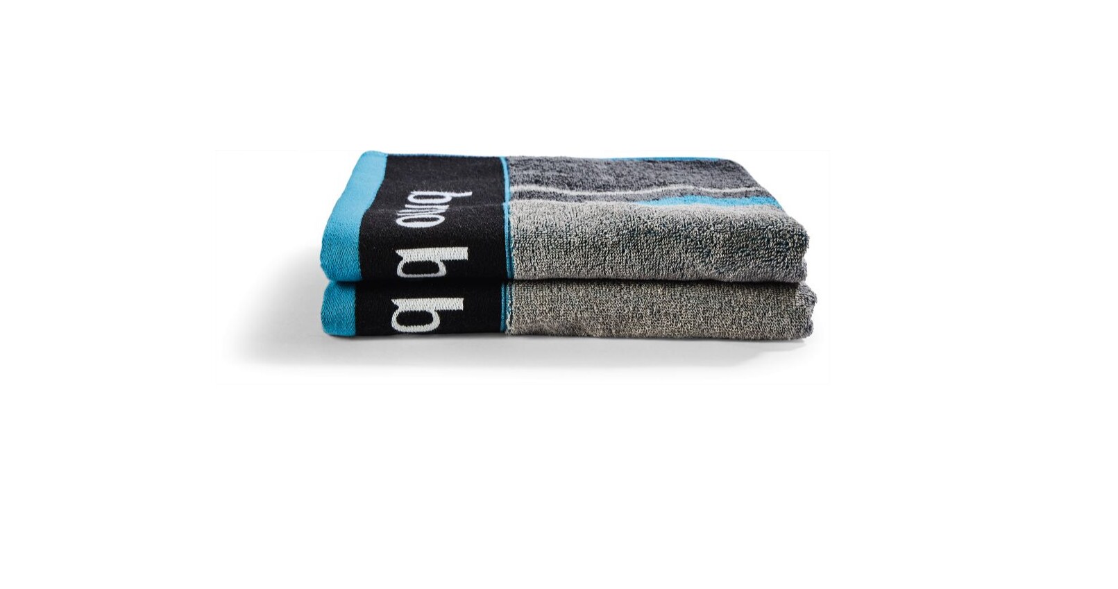 Bruno Banani Handtuch 2er blau kariert - Bild 1