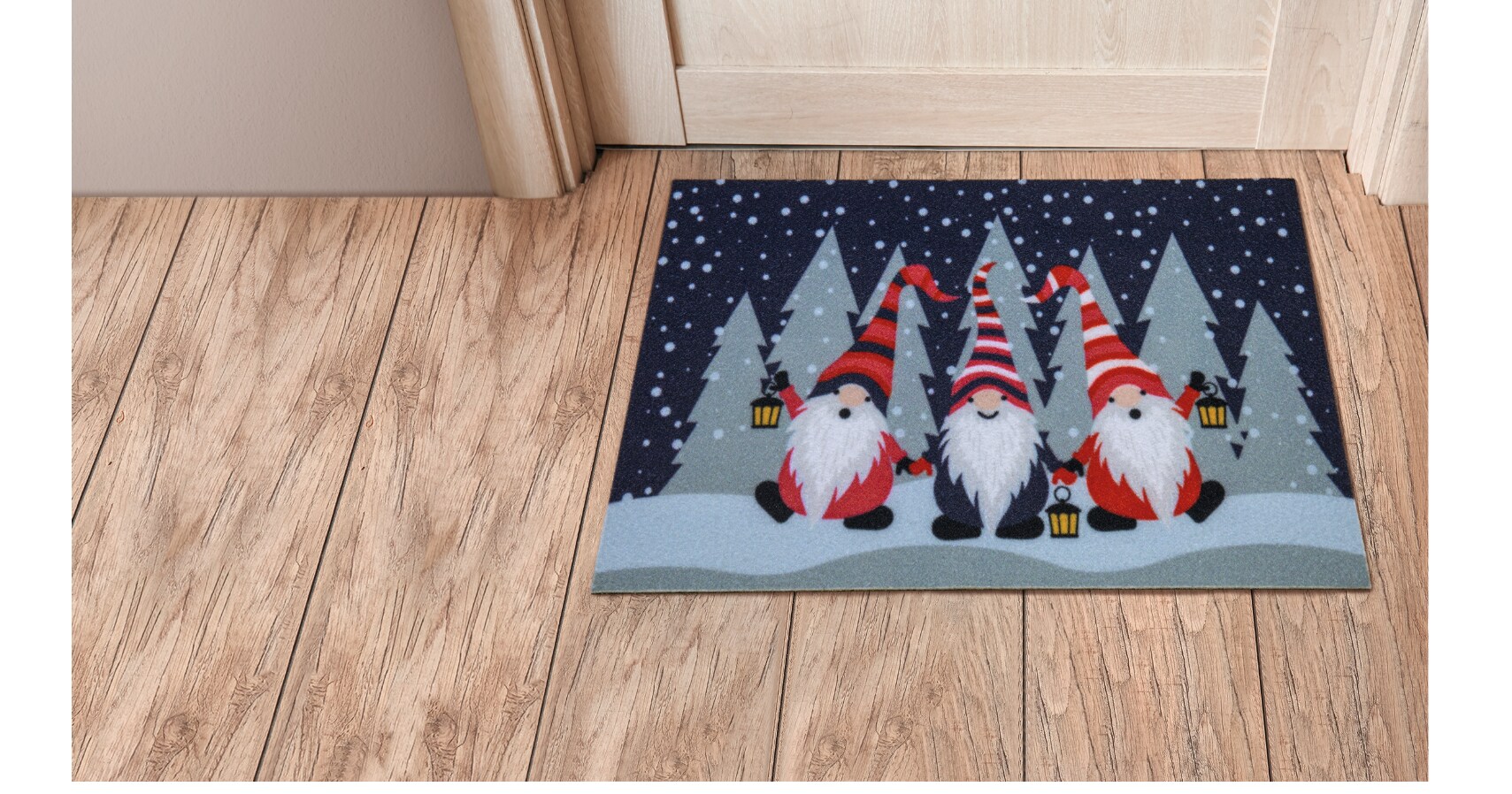 Dekor Tuermatte XMAS - versch. Ausf&uuml;hrungen -Wichtel - Bild 1