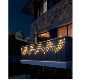 LED Balkonvorhang - Wellendesign - Bild 1
