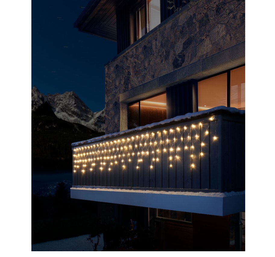 LED Balkonvorhang - Netzdesign - Bild 1