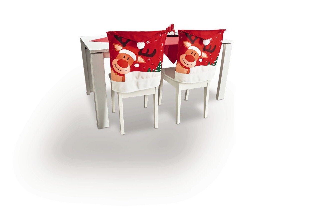 Dekor Stuhlhusse X-Mas 2er Pack- Rentier - Bild 1