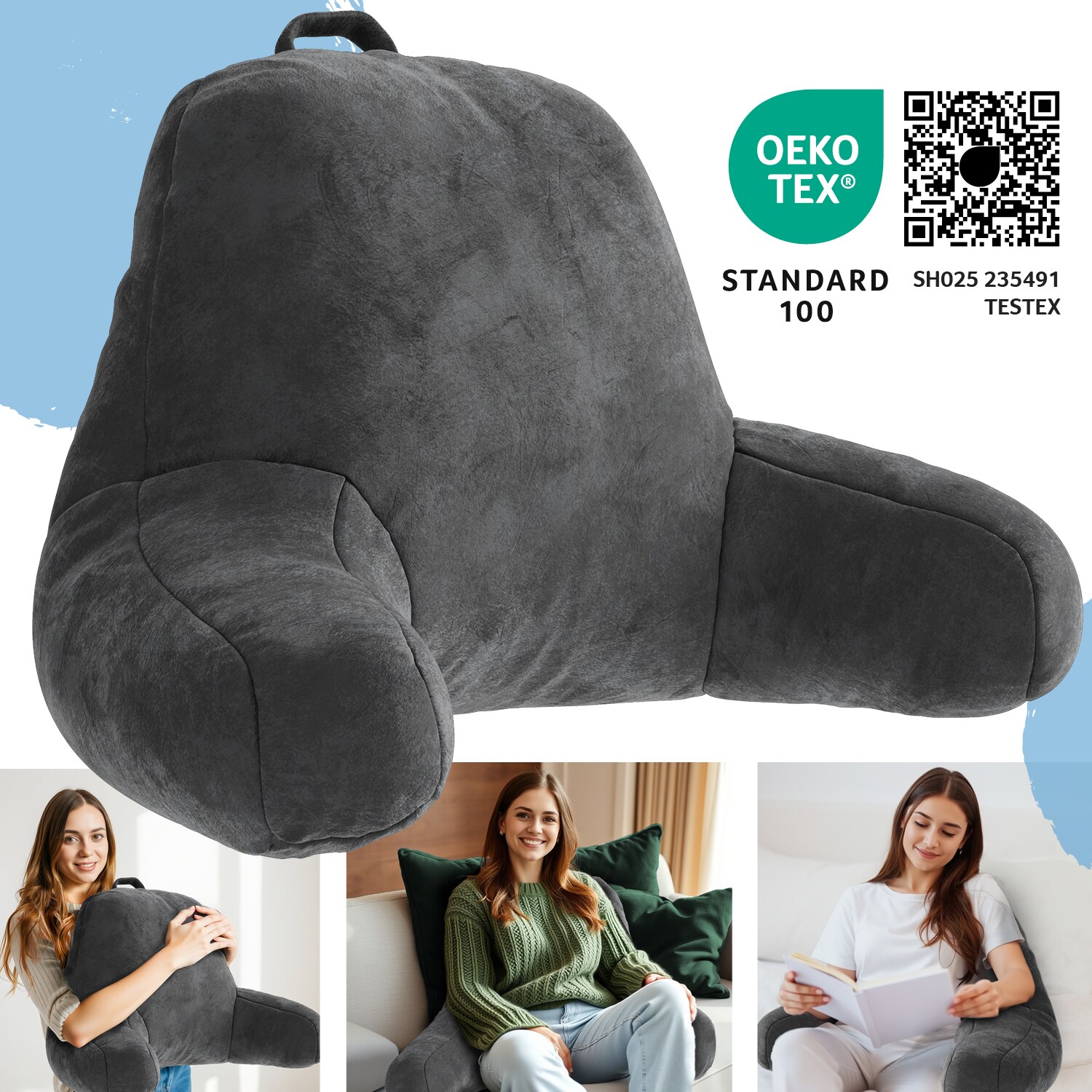 Rückenkissen mit Armlehnen | 04260346884238