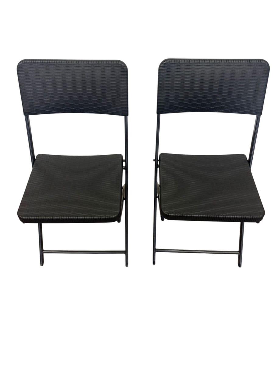 Sedex 2er Set Klappstuhl Mila Schwarz/Anthrazit - Bild 1