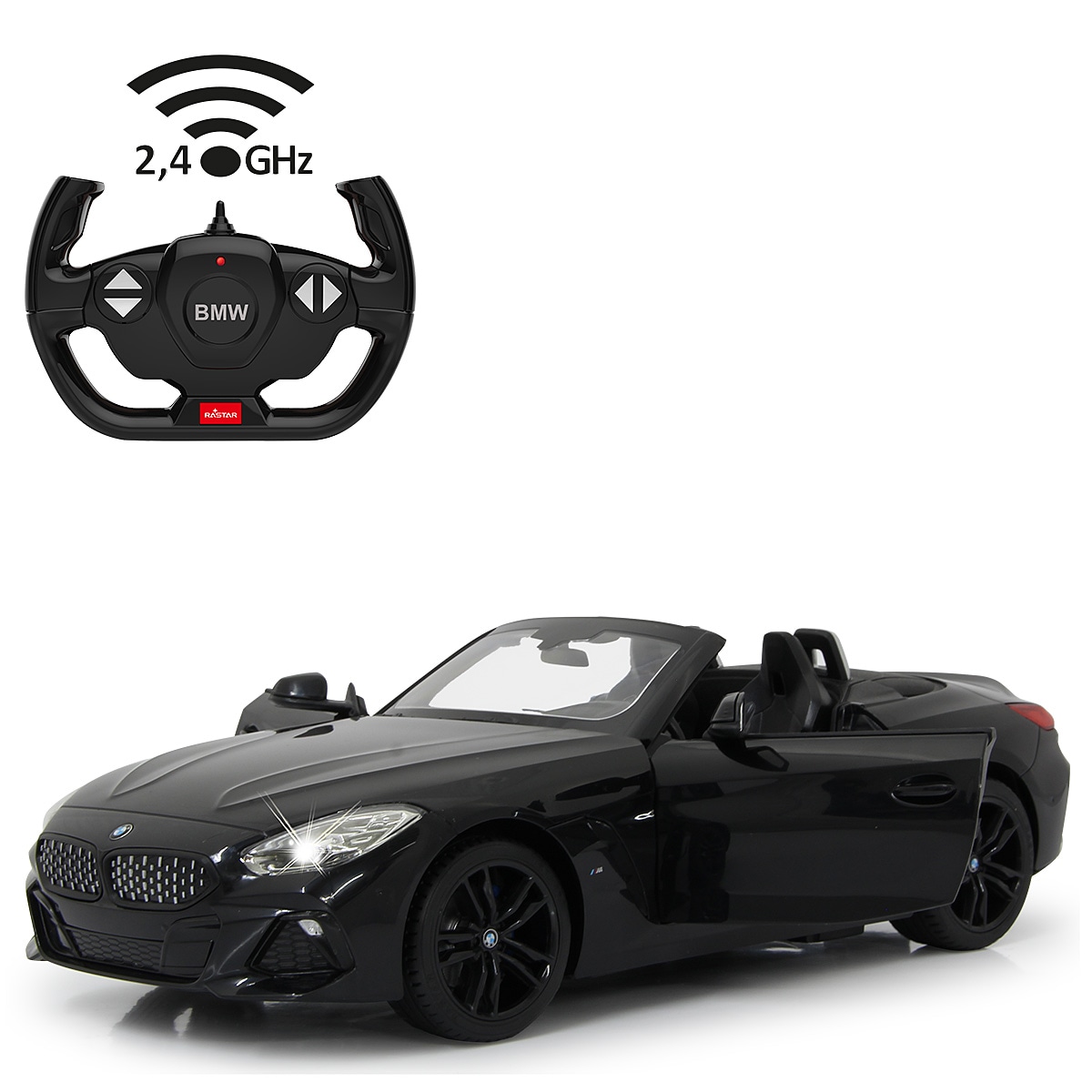 JAMARA BMW Z4 Roadster 1:14 schwarz 2,4GHz T&uuml;r manuell - Bild 1