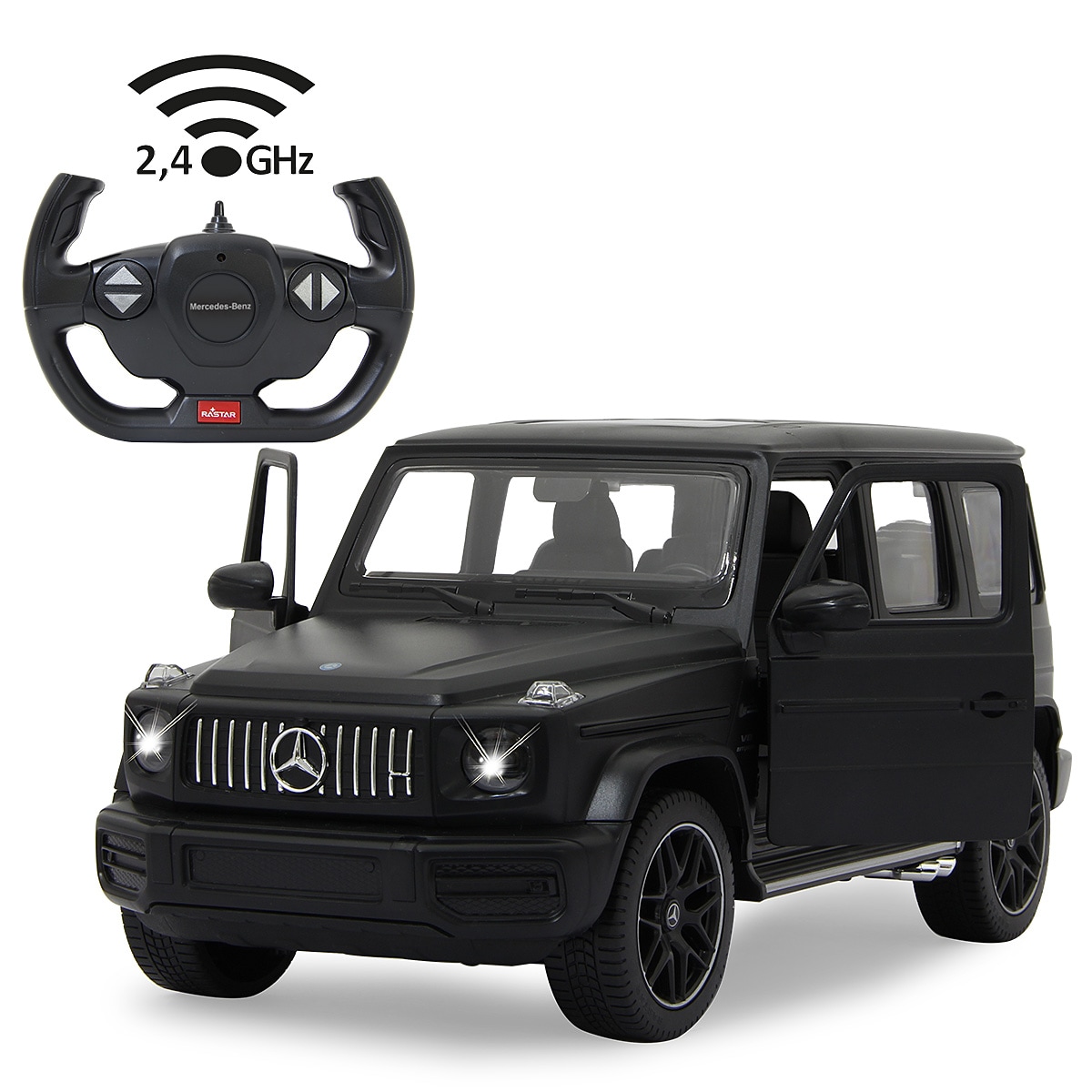 JAMARA Mercedes-AMG G63 1:14 schwarz 2,4GHz T&uuml;r manuell - Bild 1