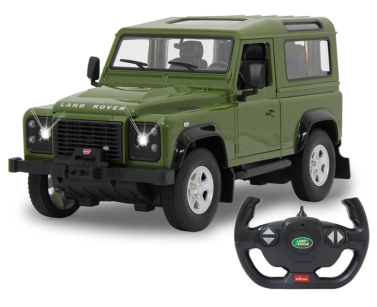 JAMARA Land Rover Defender 1:14 gr&uuml;n 2,4GHz T&uuml;r manuell - Bild 1