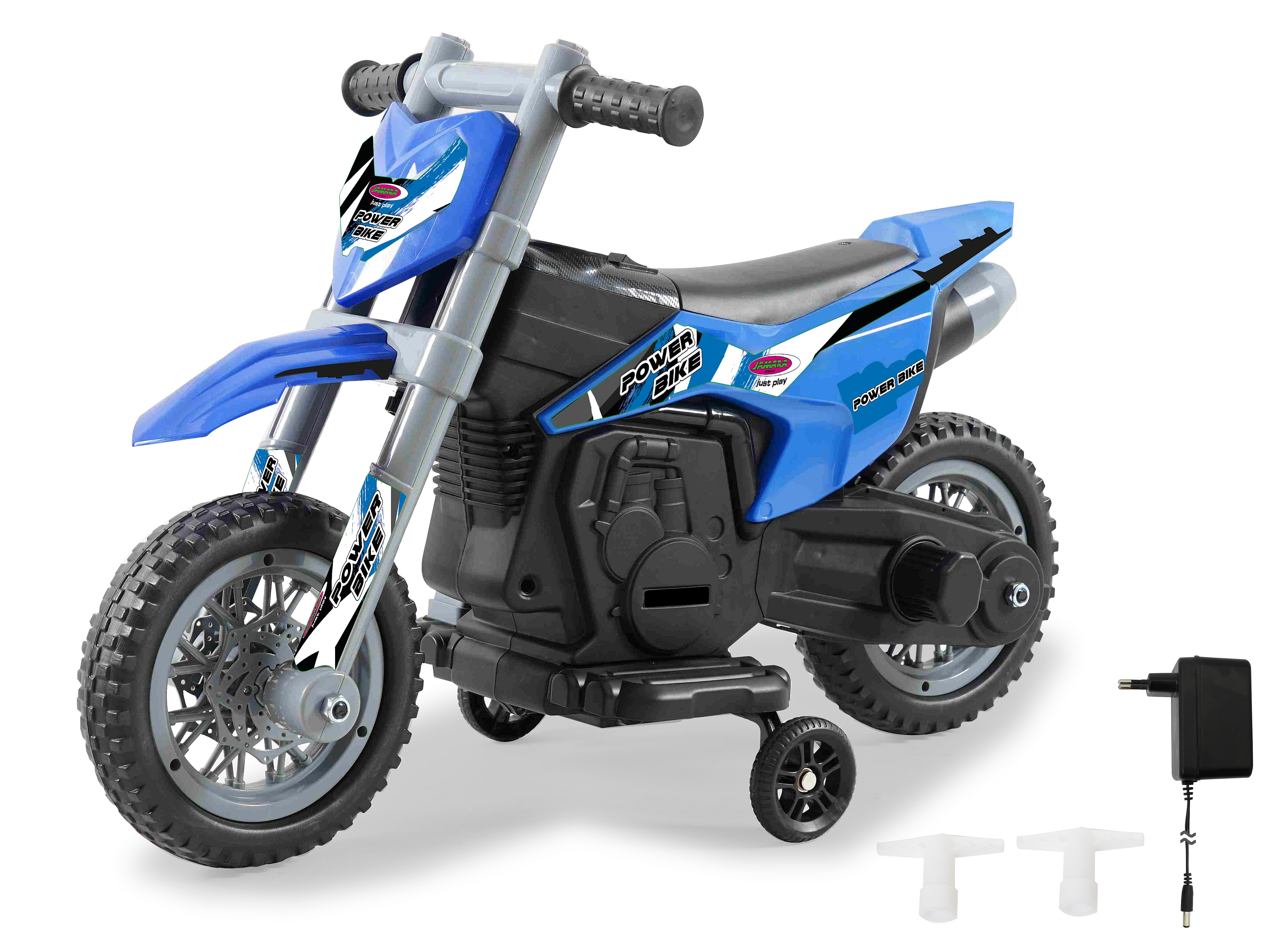 JAMARA Ride-on Motorrad Power Bike blau 6V - Bild 1