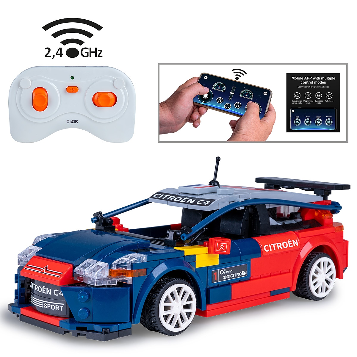 JAMARA CaDA 2008 Citro&euml;n C4 WRC 1:20 2,4GHz Bricks - Bild 1
