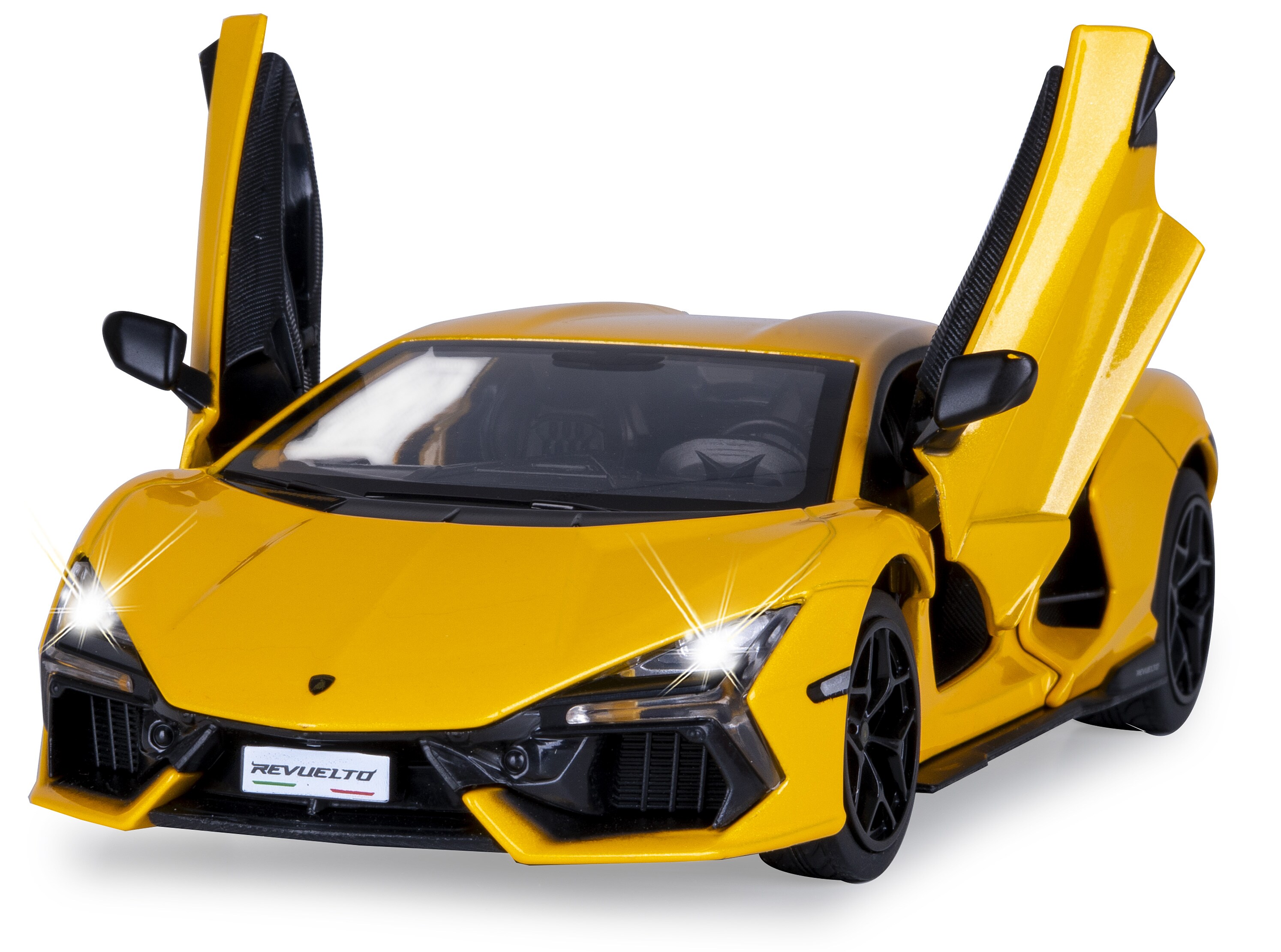 JAMARA Lamborghini Revuelto Diecast 1:24 gelb inkl. Knopfzellen - Bild 1