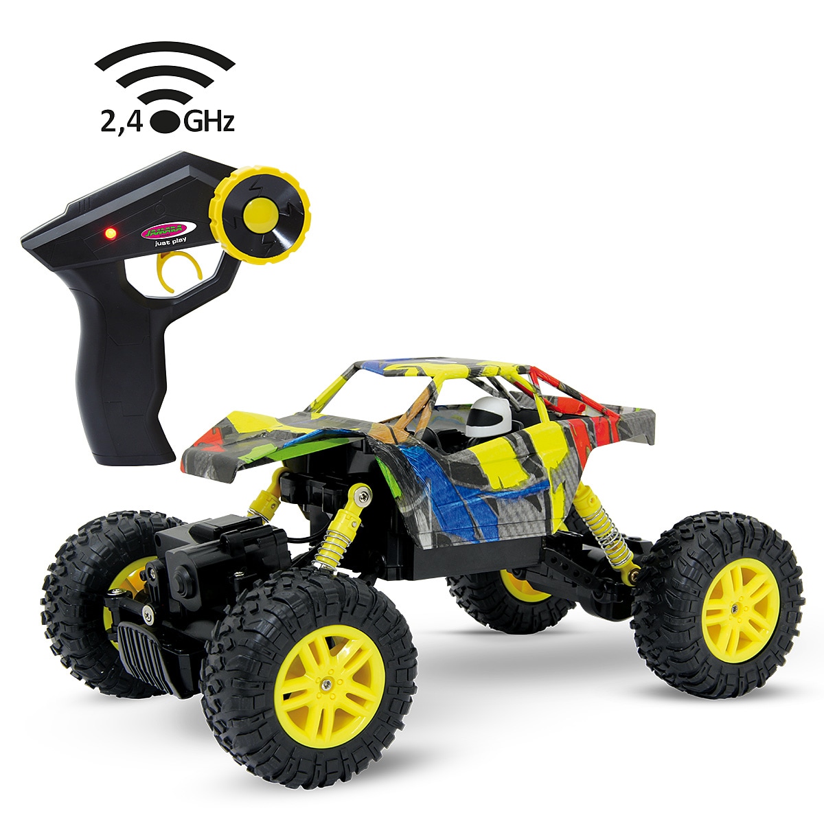 JAMARA Hillriser Crawler 4WD 1:18 gelb 2,4GHz - Bild 1