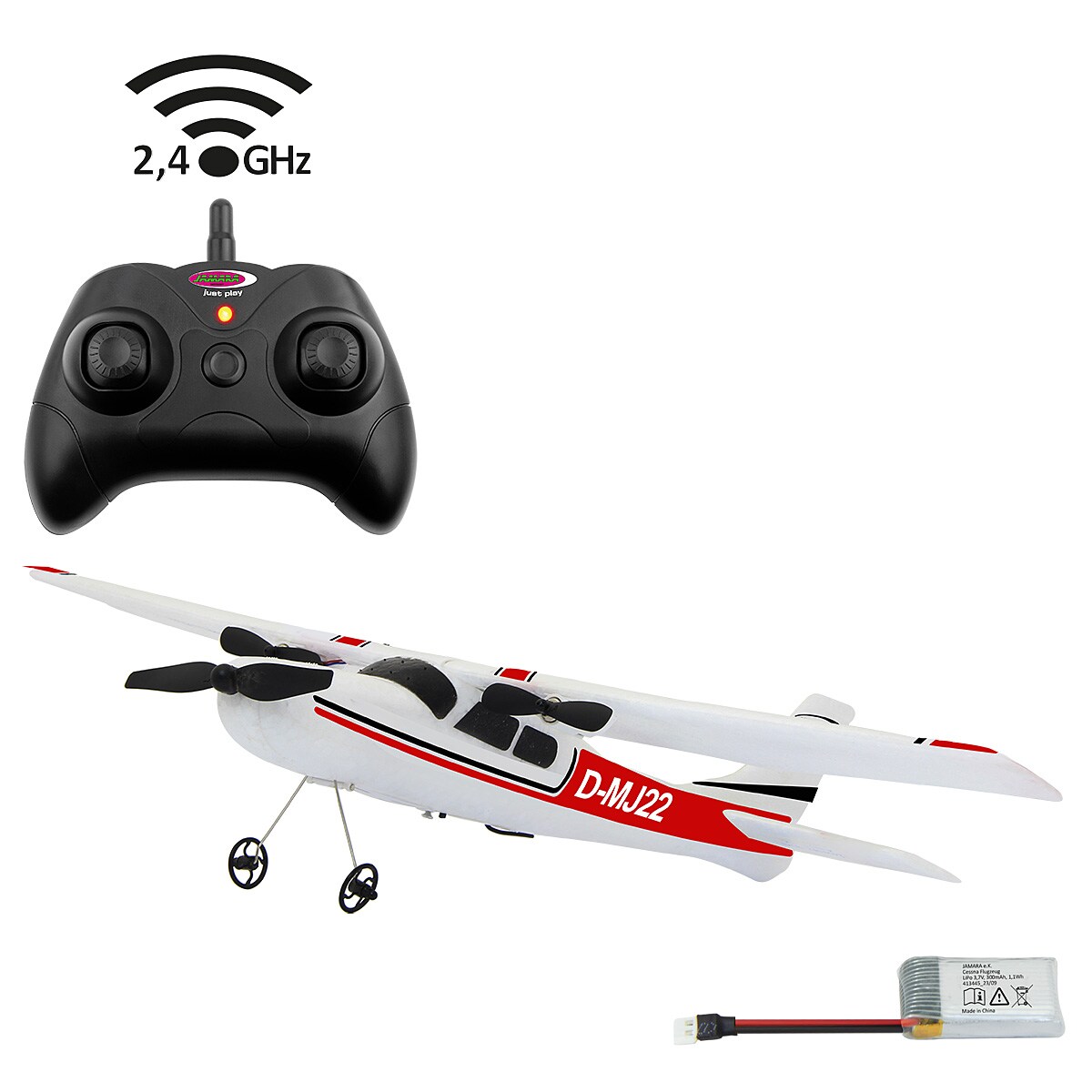 JAMARA Cessna 182 Flugzeug 2,4GHz Gyro 2CH - Bild 1