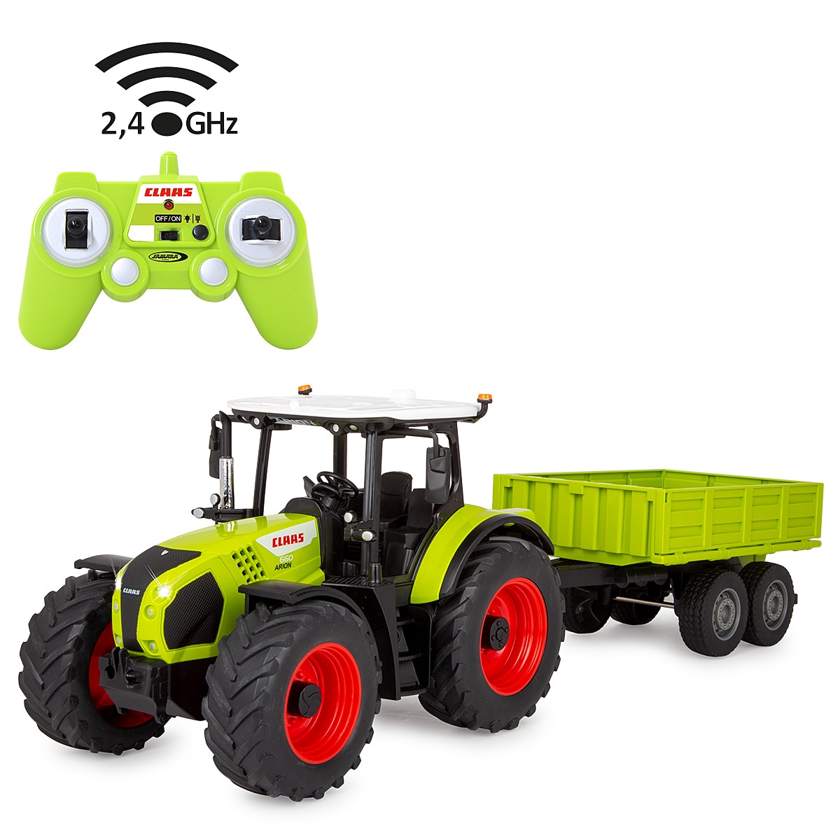 JAMARA Claas Arion 660 mit Kippanh&auml;nger 1:24 2,4GHz - Bild 1