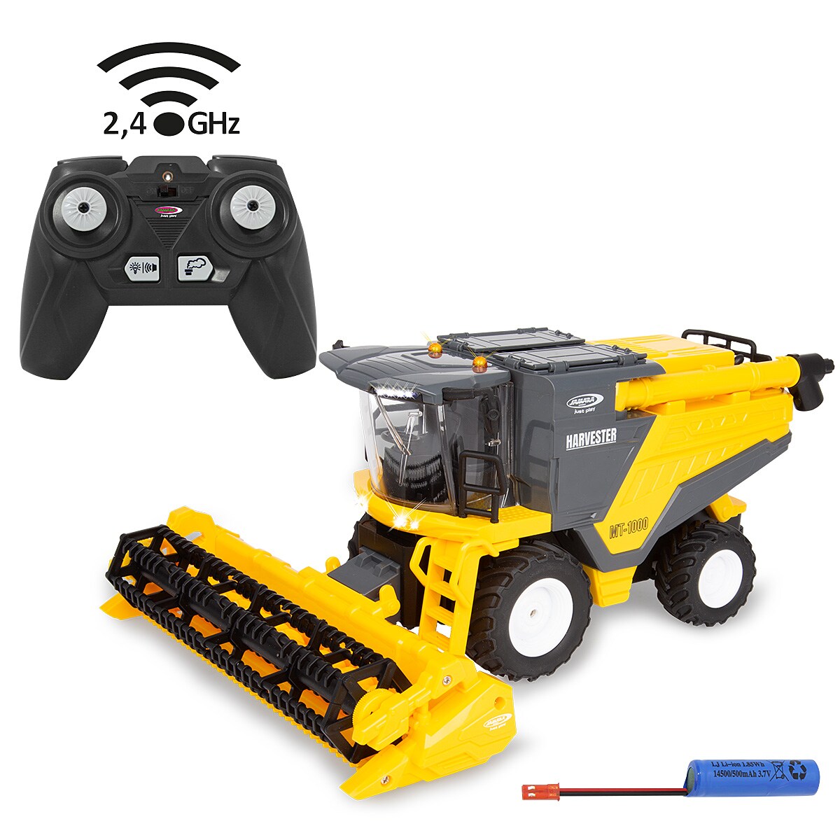 JAMARA Mähdrescher MT-1000 1:24S 2,4GHz Weizen und Mais mit Smoke und Spiel Korn | 04042774473778