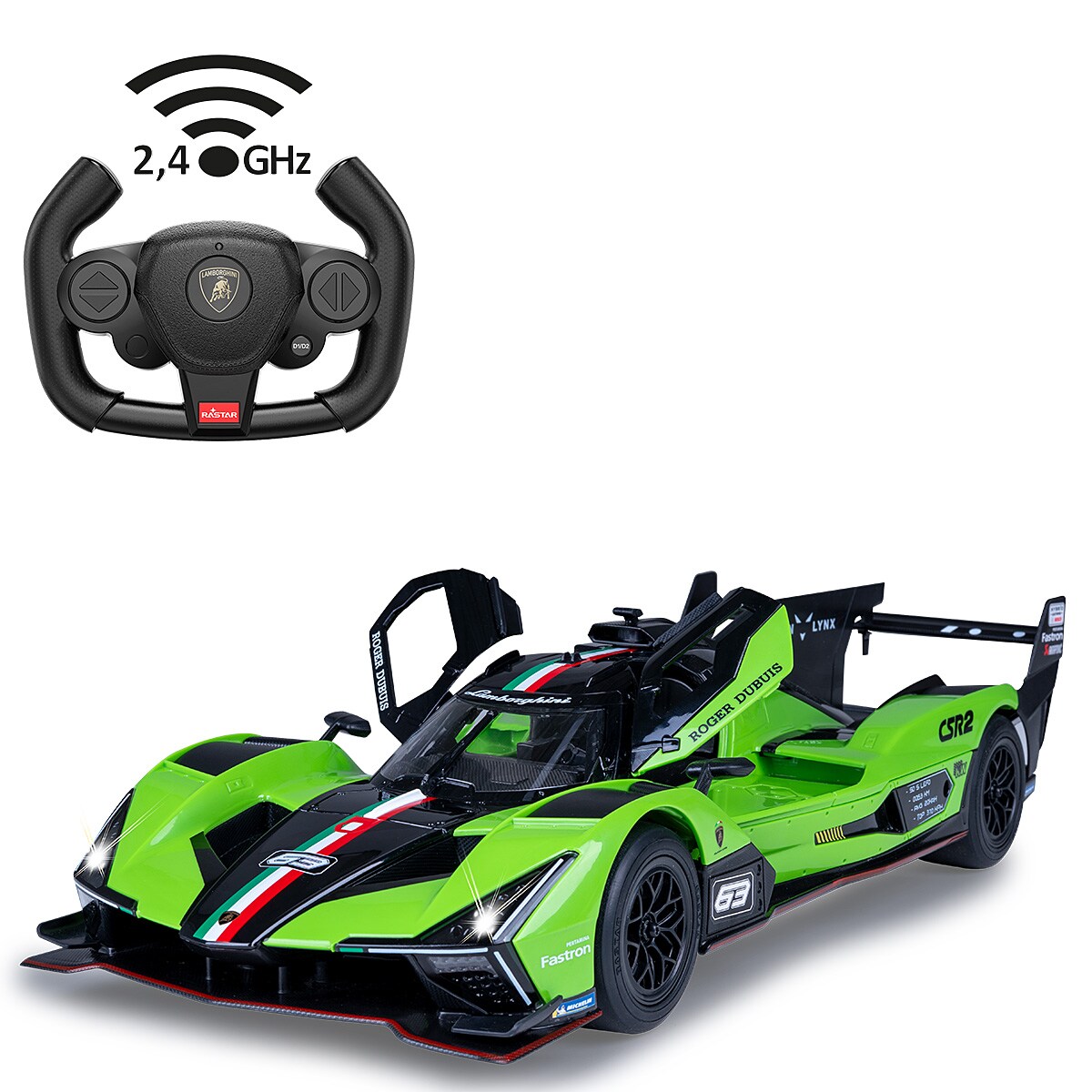 JAMARA Lamborghini SC63 LMDH 1:14 grün 2,4GHz Tür manuell | 04042774474324